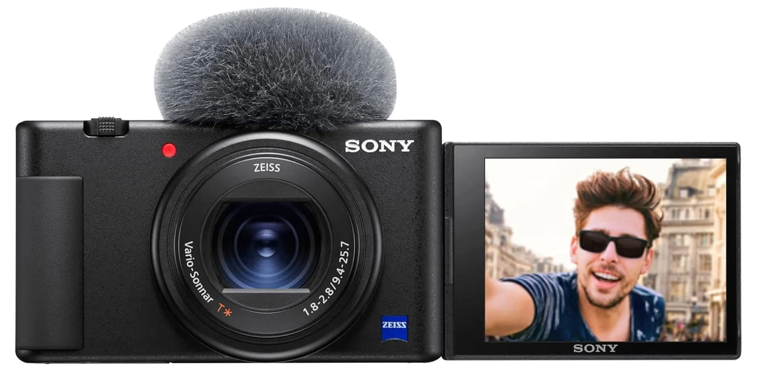 Sony Digital Camera ZV-1 Black in use
