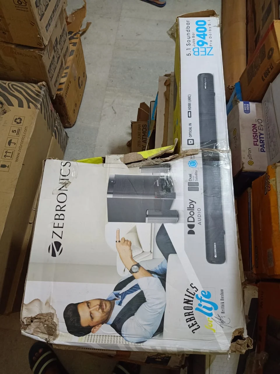Zebronics ZEB-JUKE BAR 9400 PRO 5.1 Soundbar in use