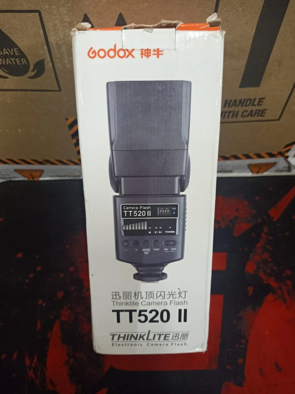 Godox TT520II Camera Flash Speedlite in use
