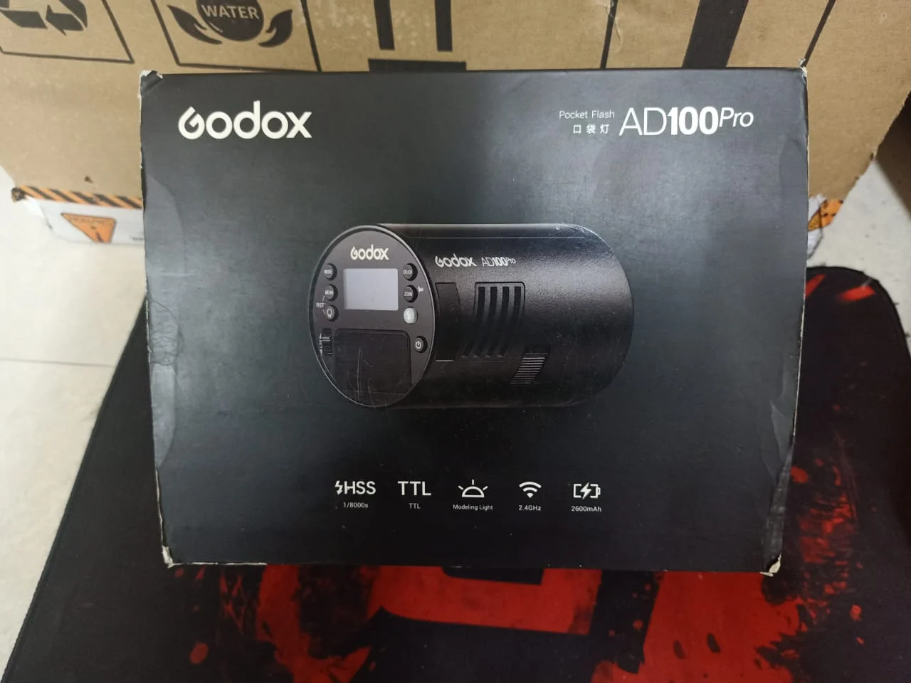 Godox AD100pro Pocket Flash in use