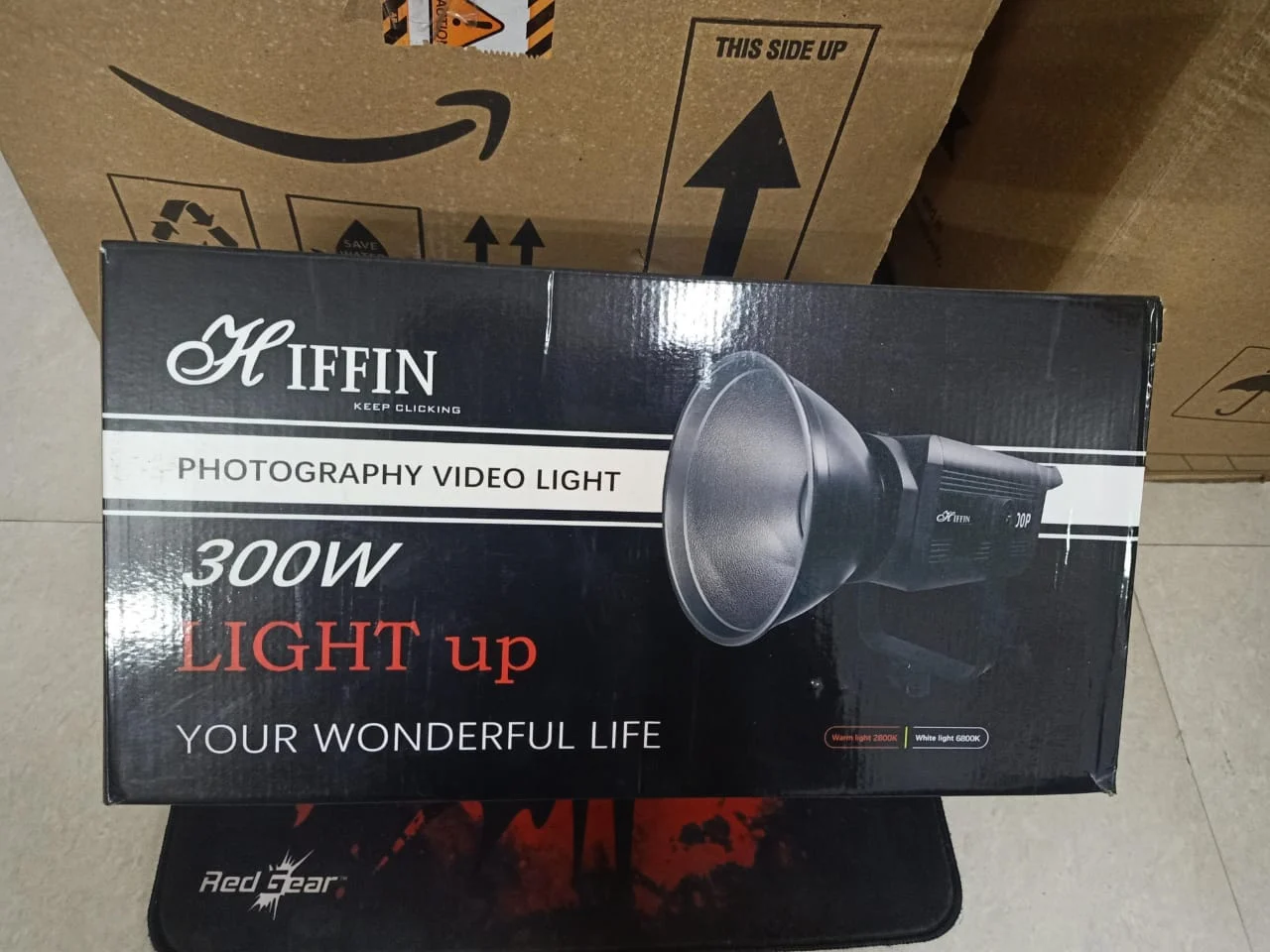 HIFFIN COB-300P 300W LED Video Light in use