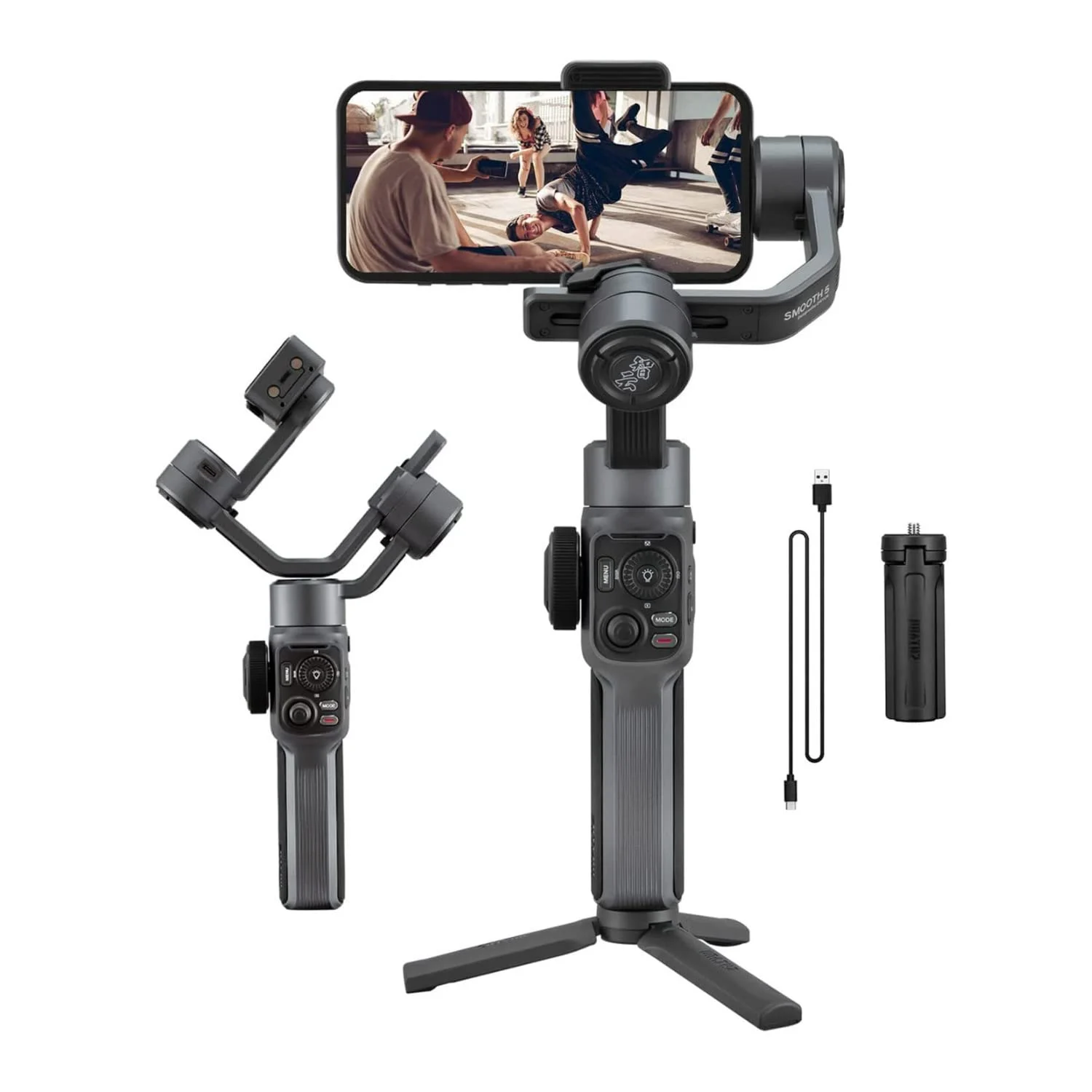 Zhiyun Smooth 5 Smartphone Gimbal Stabilizer in use