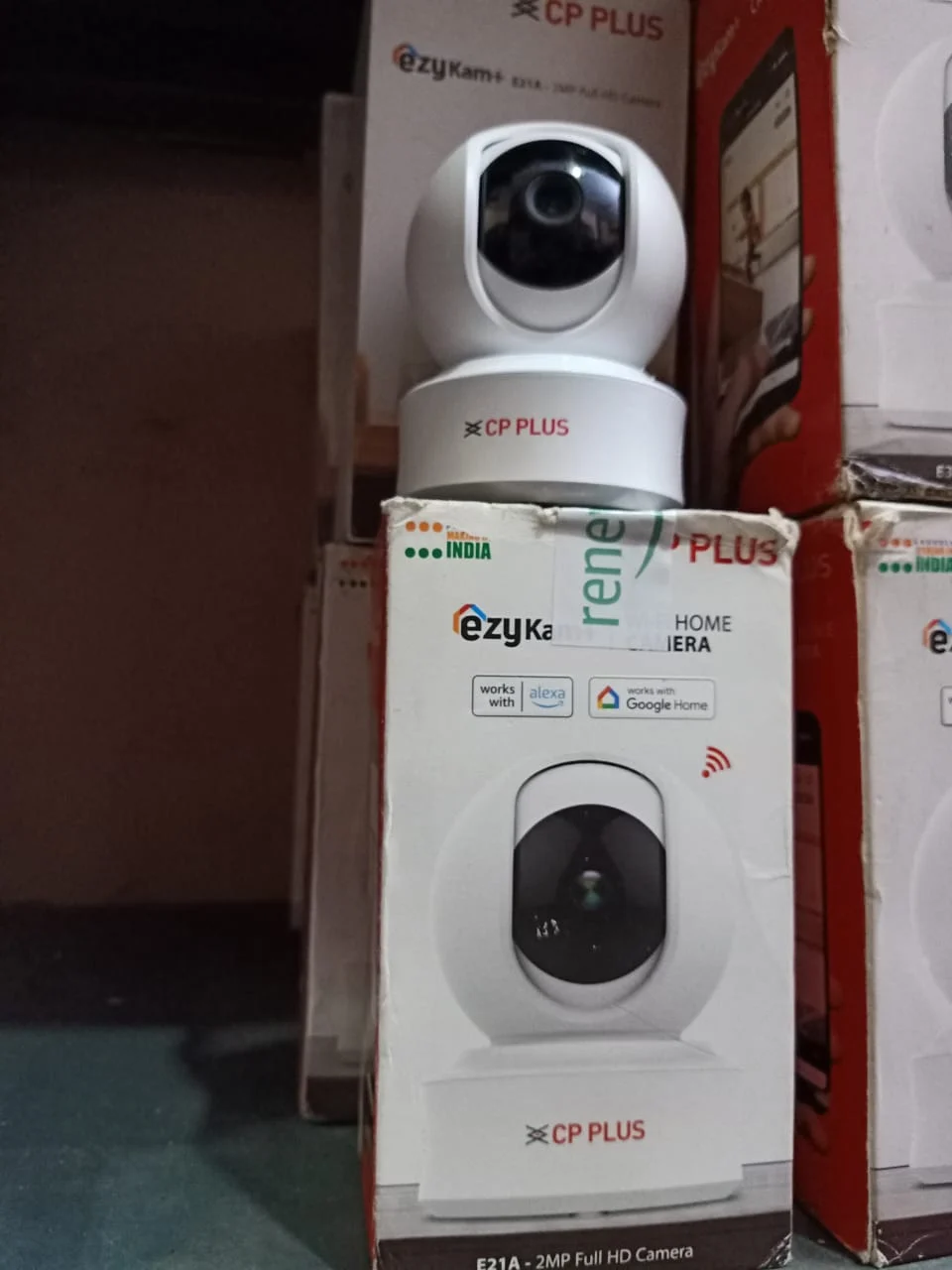 CP Plus E21A Ezykam 360 Degree 2MP Full HD WiFi Camera in use