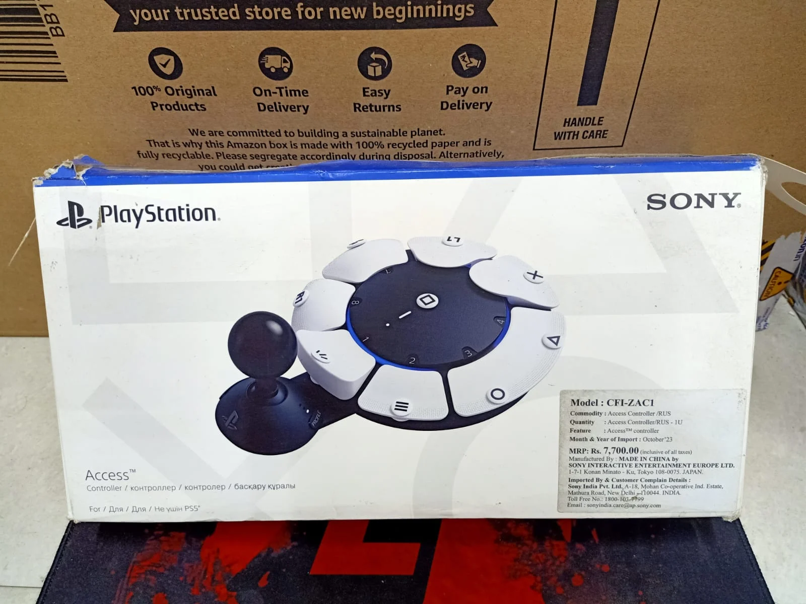 Sony PS5 Access controller in use