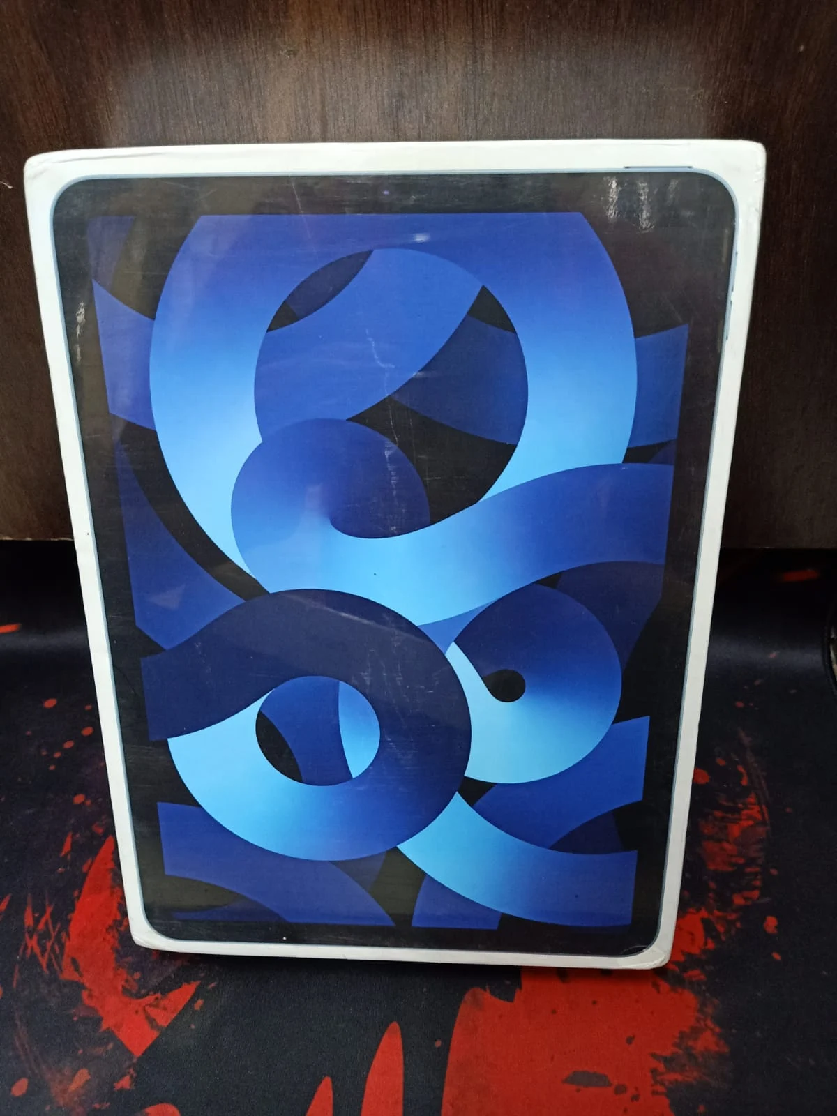 Apple iPad Air M1 Chip 10.9-inch 256GB Blue 5th Generation in use
