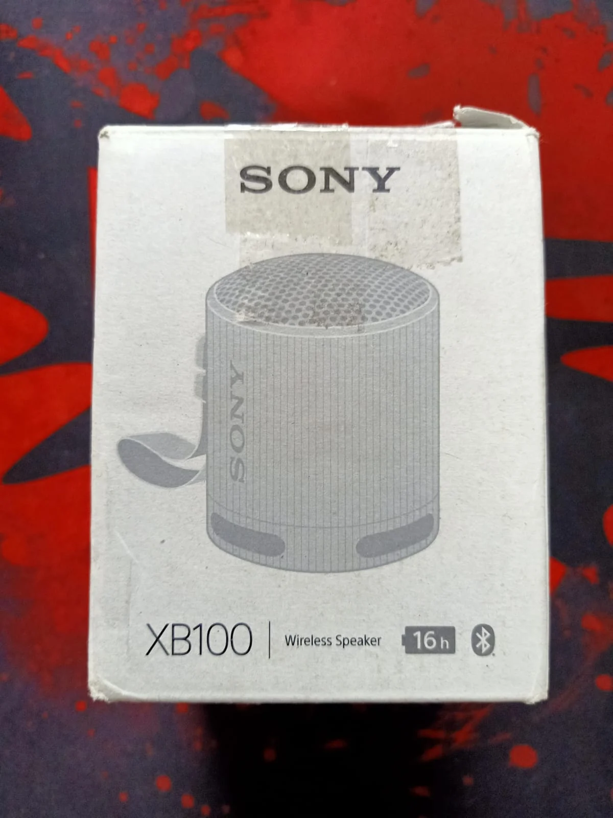Sony SRS-XB100 Wireless Bluetooth Portable Speaker Gray in use