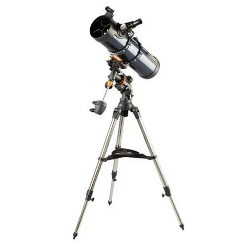 Celestron AstroMaster 130 EQ Motor Drive Telescope in use