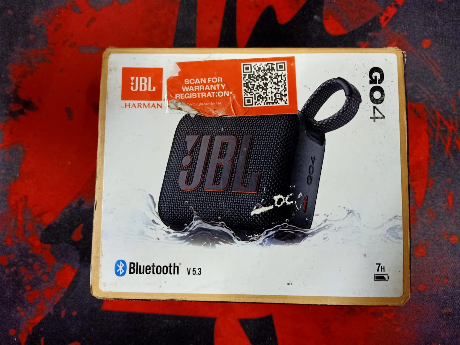 JBL Go 4 Wireless Ultra Portable Bluetooth Speaker in use