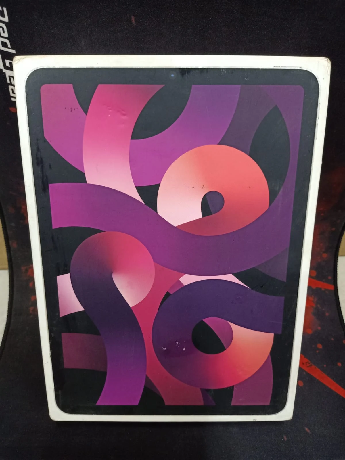 Apple iPad Air (5th Generation) 64GB Wi-Fi 6 Pink in use