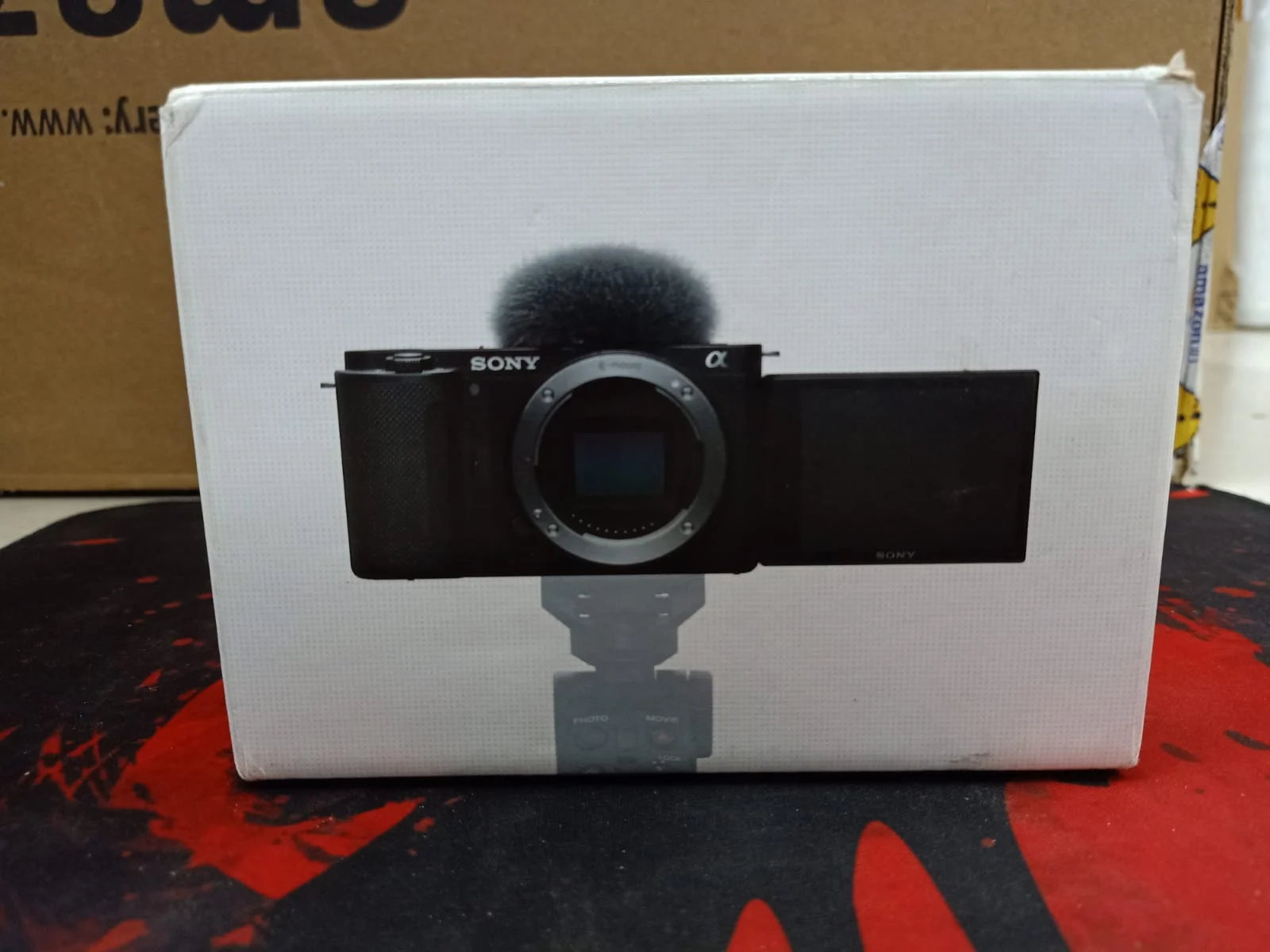 Sony Alpha ZV-E10 Mirrorless Vlog Camera Body Only in use