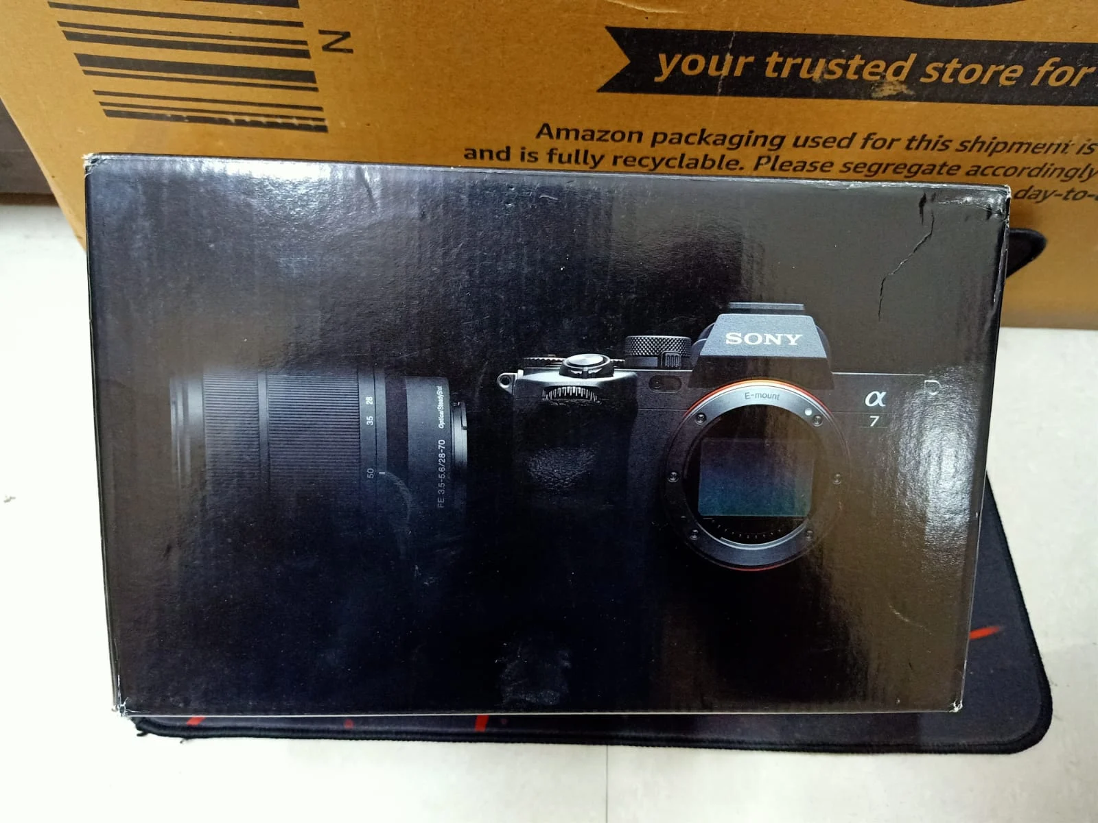 Sony Alpha ILCE-7M4K Full-Frame Hybrid Camera with 28-70mm Digital Zoom Lens in use
