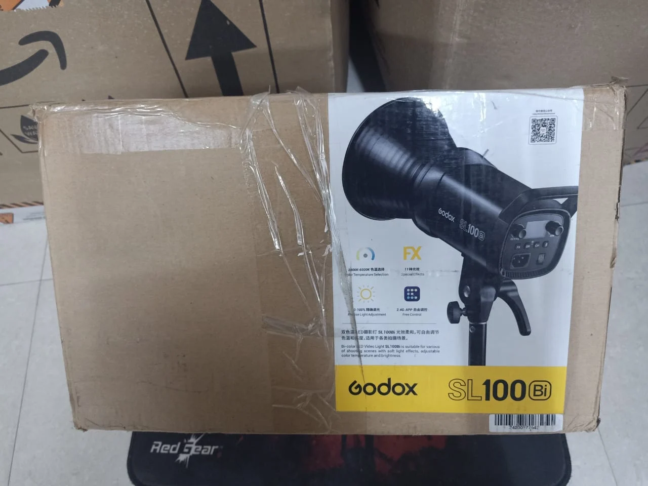 Godox SL100Bi Bowens Mount LED Video Light in use