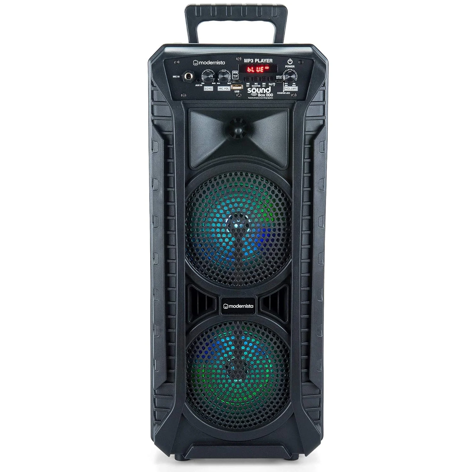 Modernista SoundBox 1100 Bass Boosted 40Watt PMPO Wireless Bluetooth Party Speaker in use