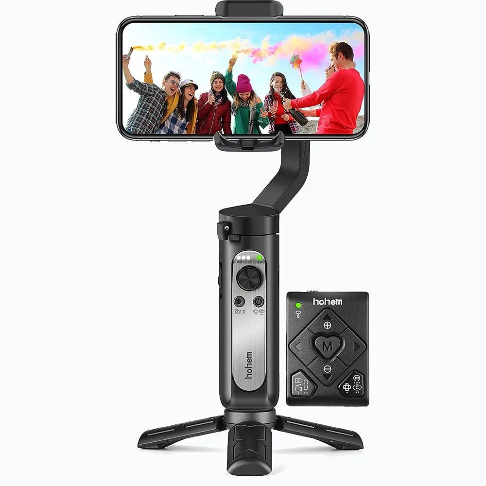 hohem iSteady X2 3-Axis Smartphone Gimbal Stabilizer in use