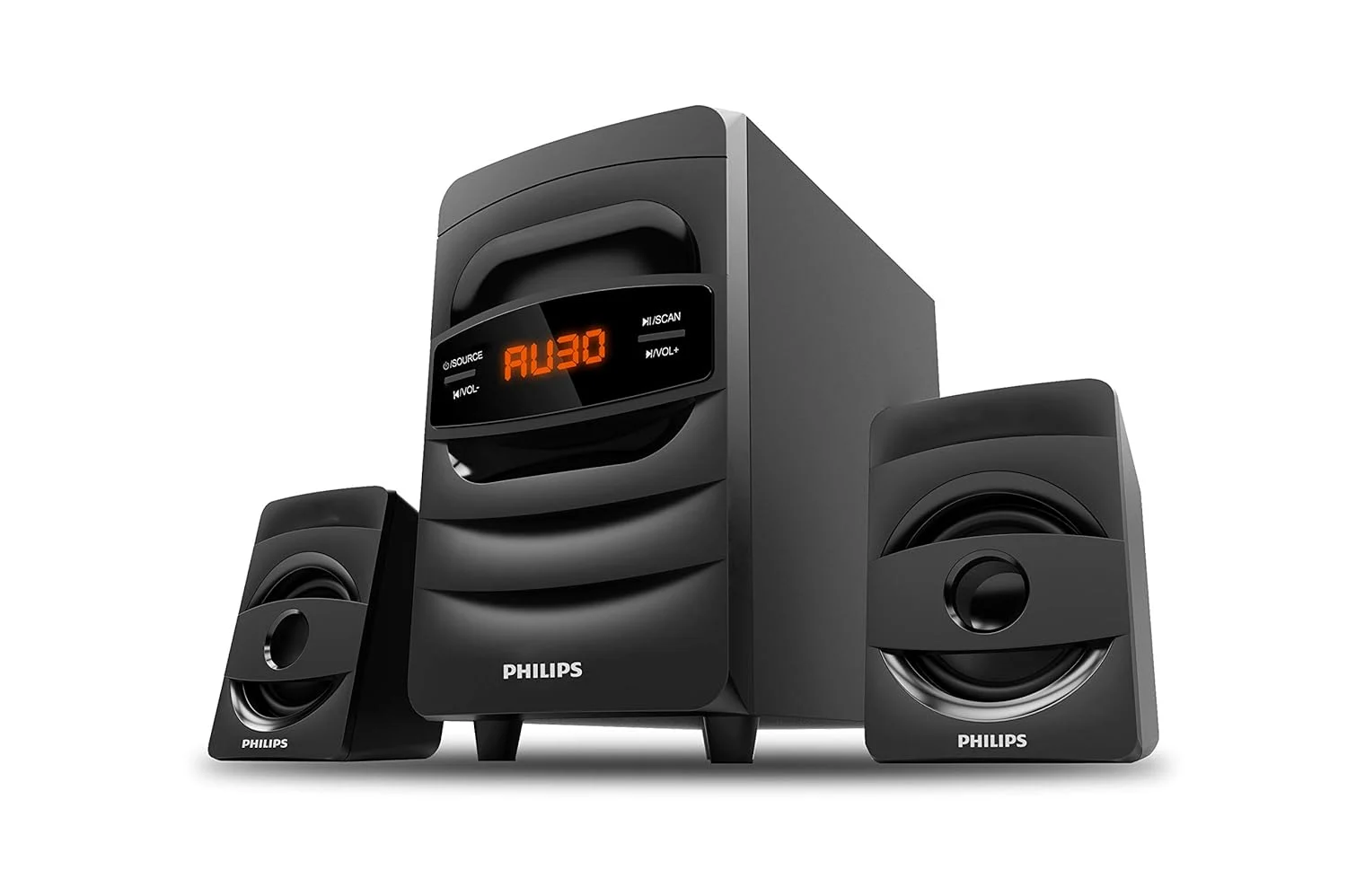 PHILIPS MMS2625B 2.1 Channel Bluetooth Speaker in use