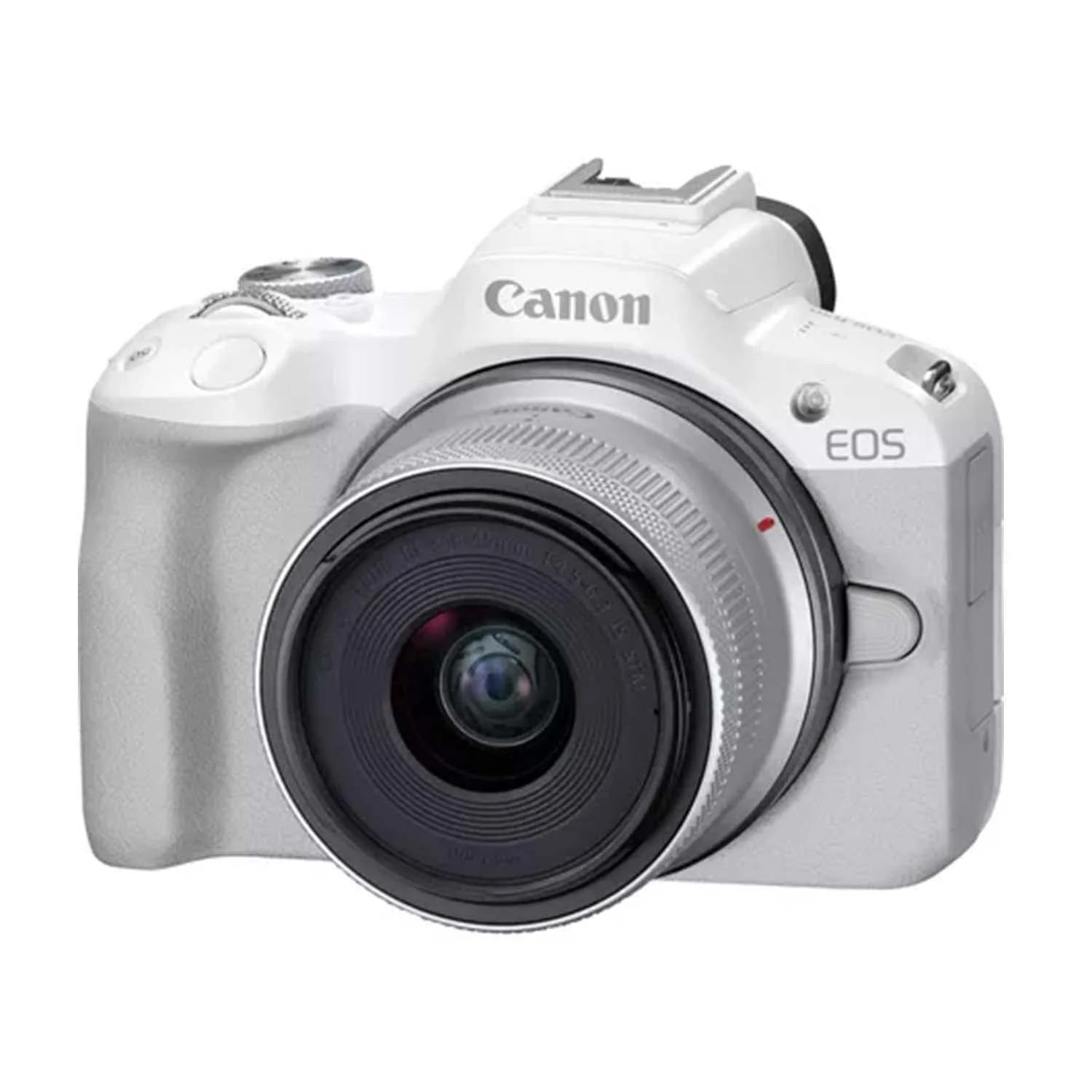Canon EOS R50 Mirrorless Camera with RF-S18-45mm lens in use