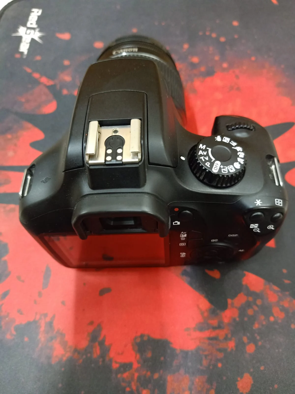 Canon EOS 3000D 18MP DSLR Camera with 18-55mm IS II Lens in use