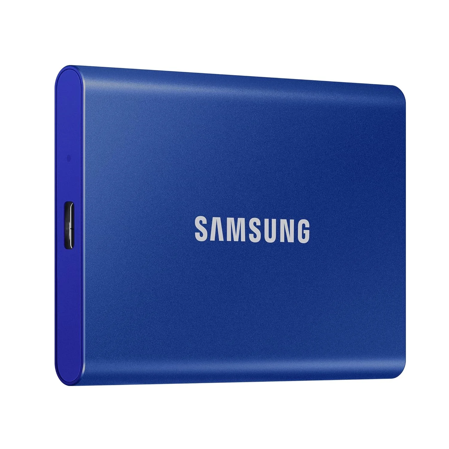 Samsung T7 1TB Portable SSD Blue in use