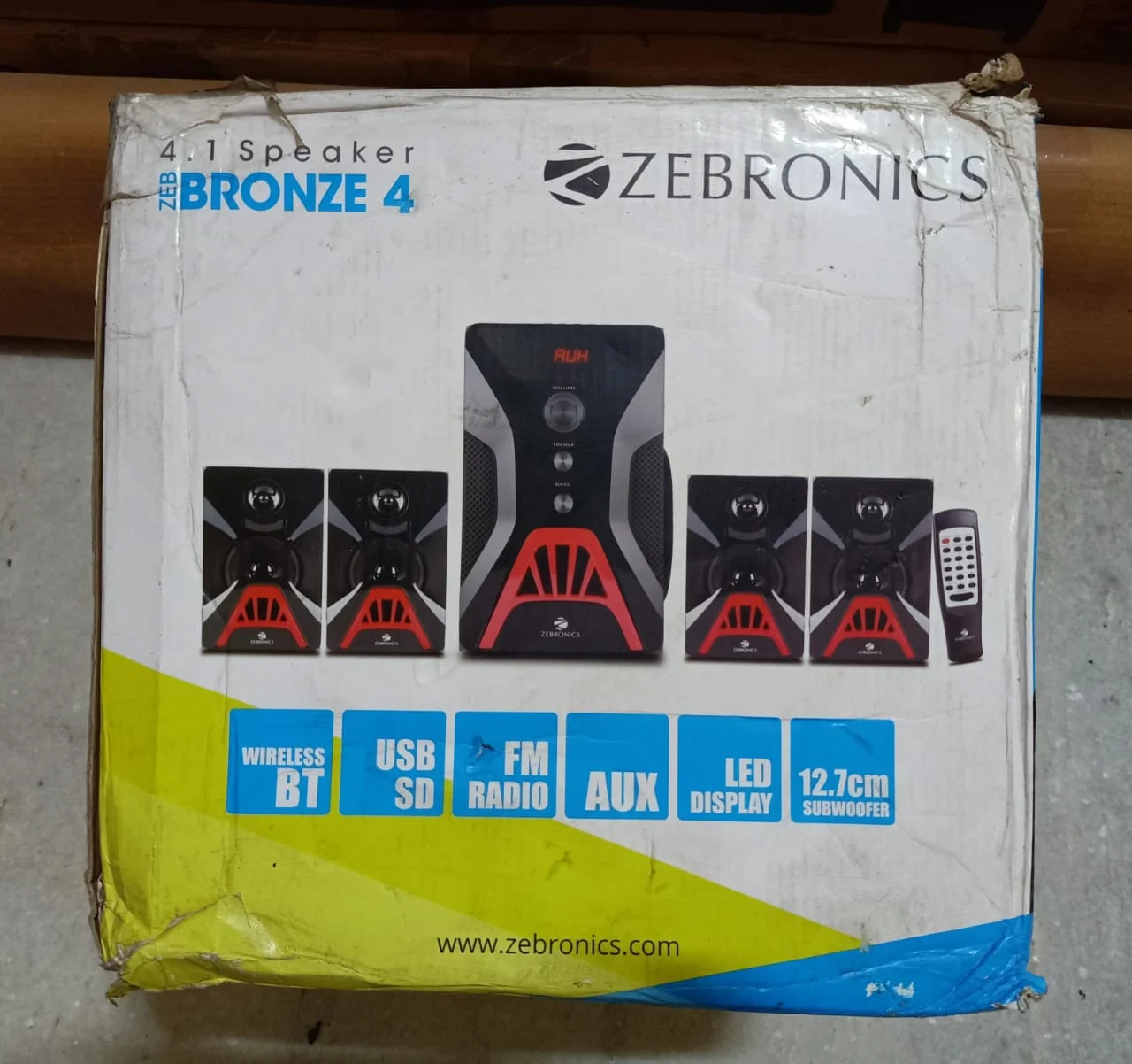 Zebronics ZEB-BRONZE 4 BT RUCF 4.1 Channel Speaker in use