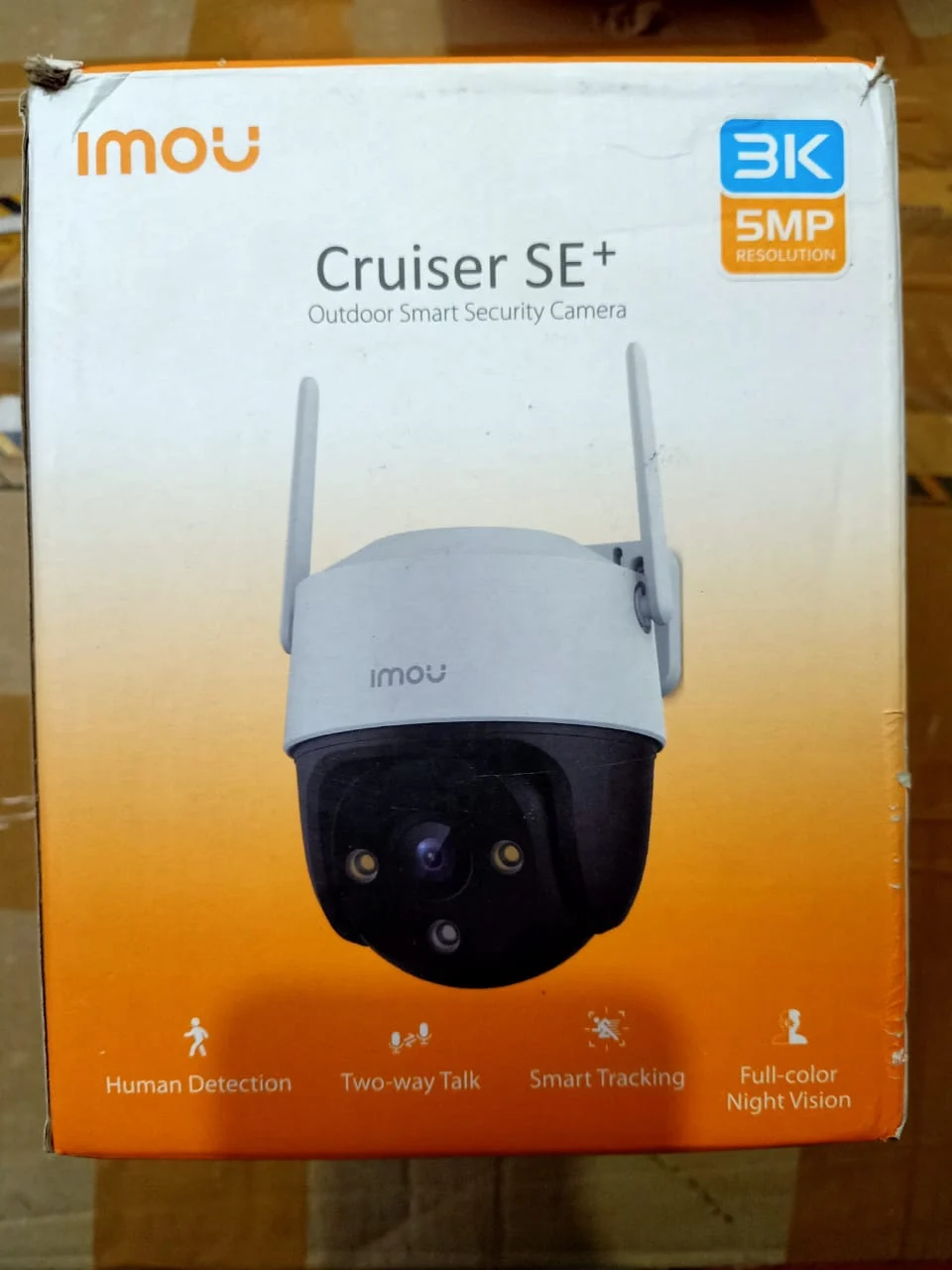 Imou Cruiser SE+ 5MP 1620p CCTV Wi-Fi Security Camera in use
