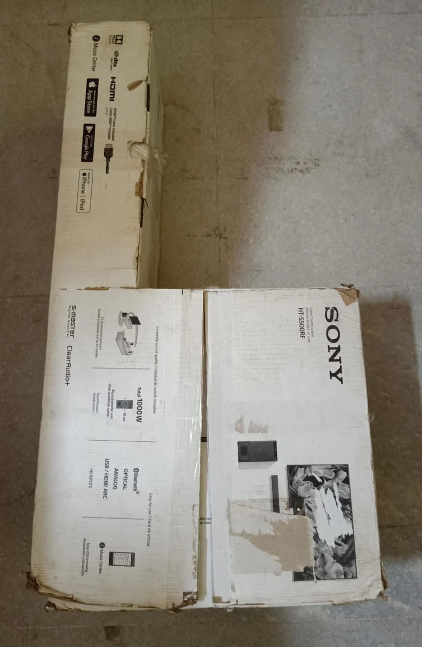 Sony HT-S500RF 1000W Dolby Audio Soundbar in use