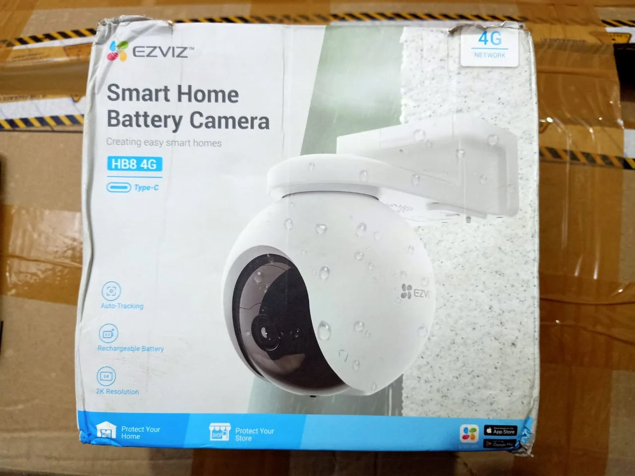 EZVIZ HB8-4G Simbased Battery-Powered Pan & Tilt Camera in use