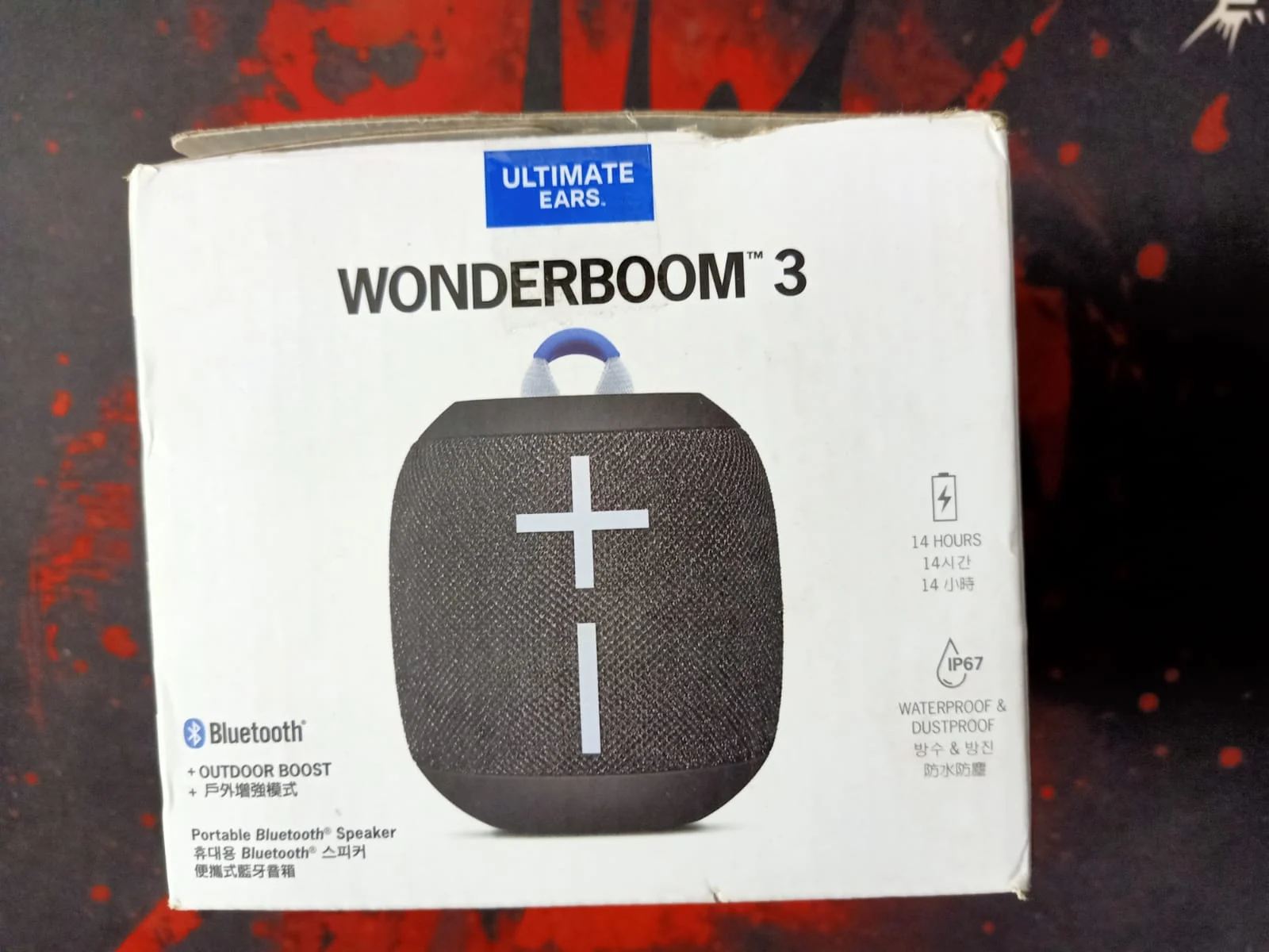 Ultimate Ears WONDERBOOM 3 Portable Bluetooth Speaker in use