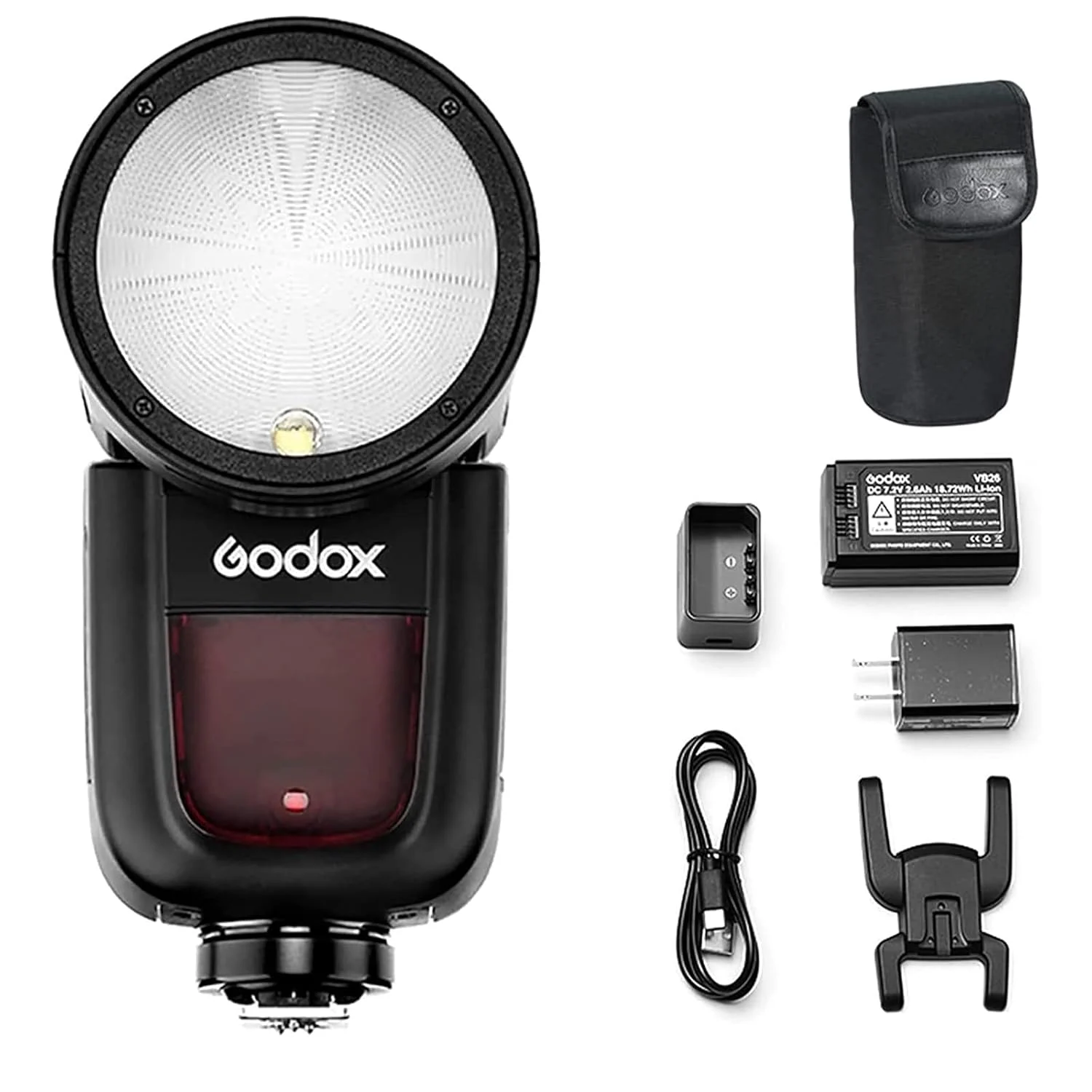 Godox V1-S Round Head Camera Flash for Sony in use