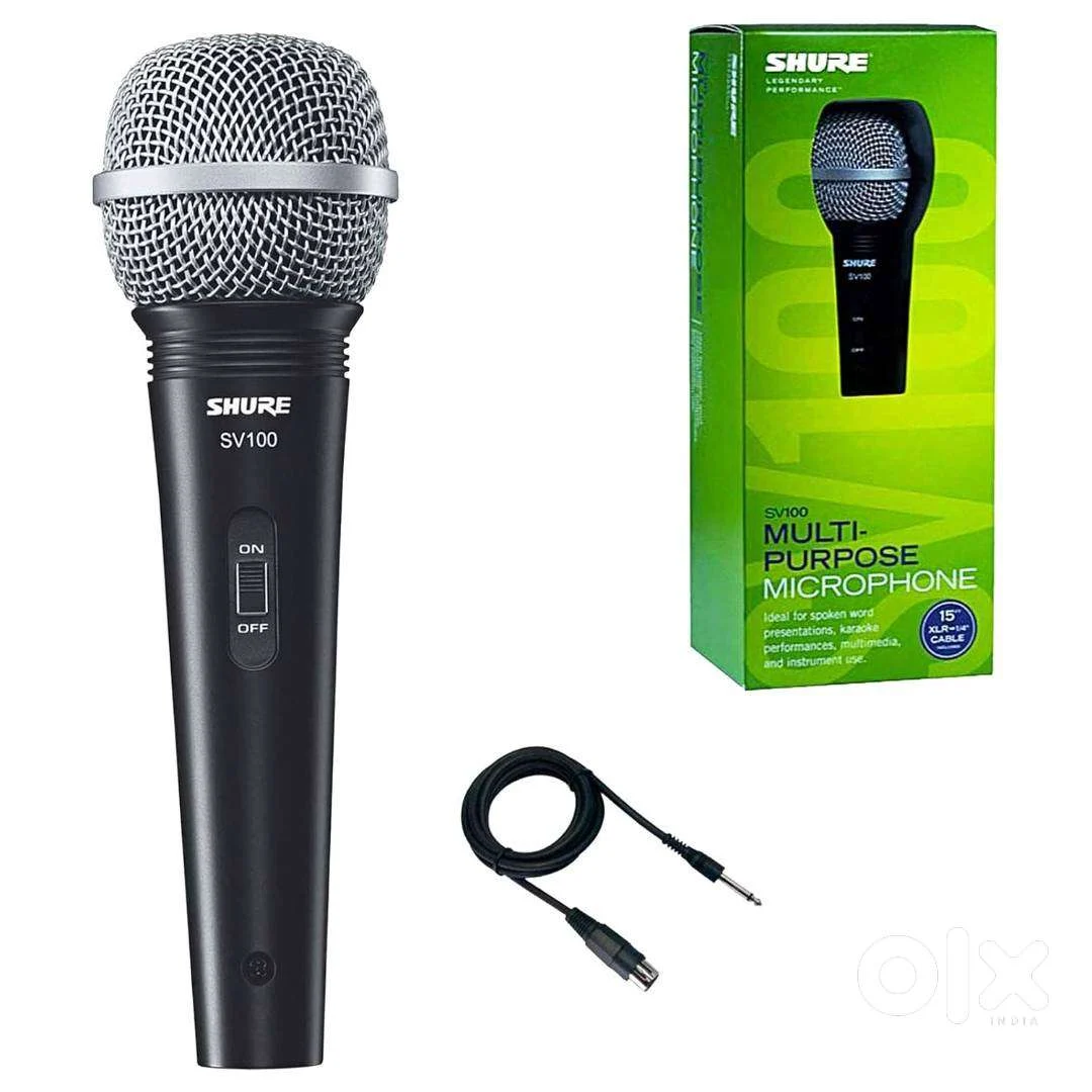 SHURE SV100-X Vocal Microphone in use