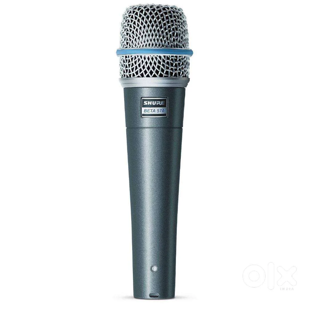Shure BETA 57A Dynamic Microphone in use